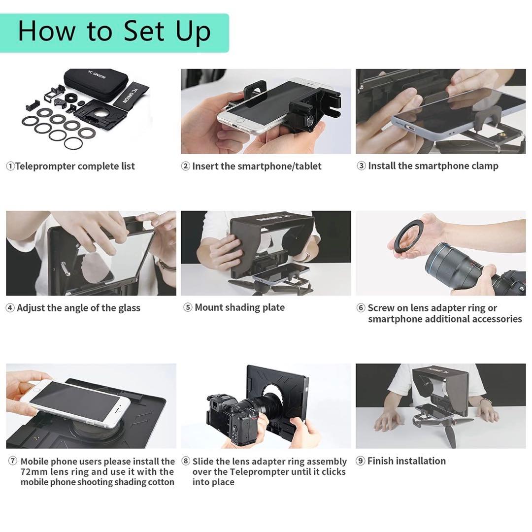 新品★テレプロンプター タブレット/スマートフォンカメラ用 Android対応