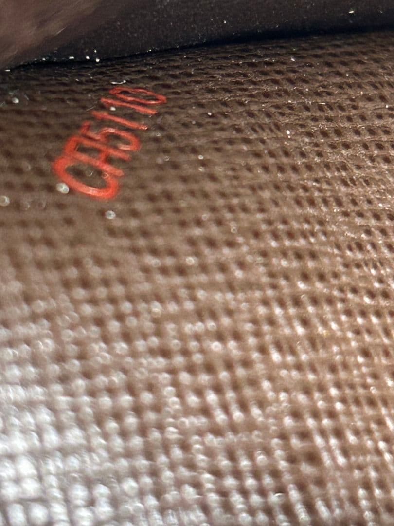 【美品】ルイ ヴィトン ダミエ ポルトフォイユ サラ イニシャルあり長財布