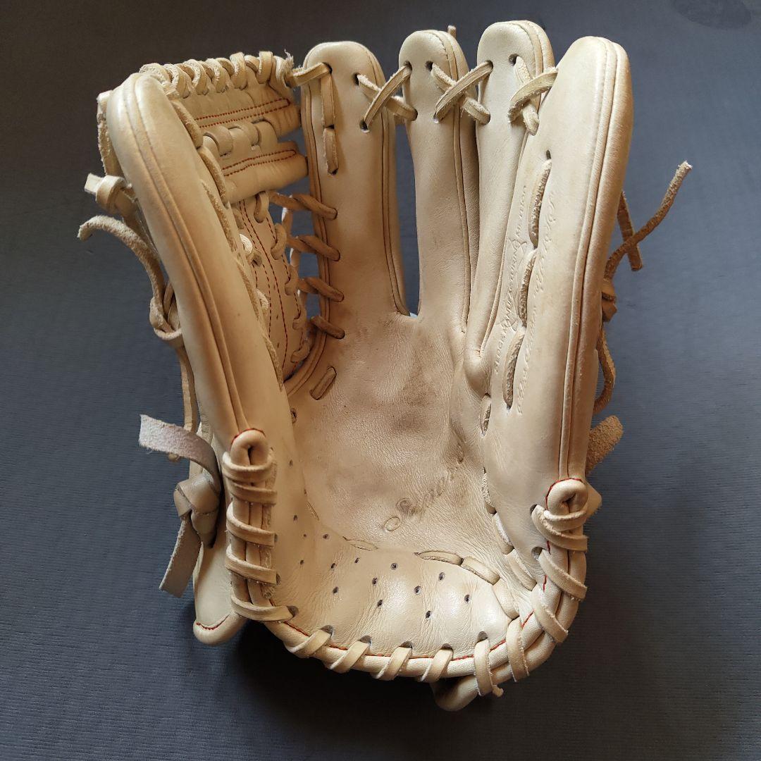 SSK 軟式 グローブ 外野用 型付け済み 小指2本 キャメル 高校野球対応