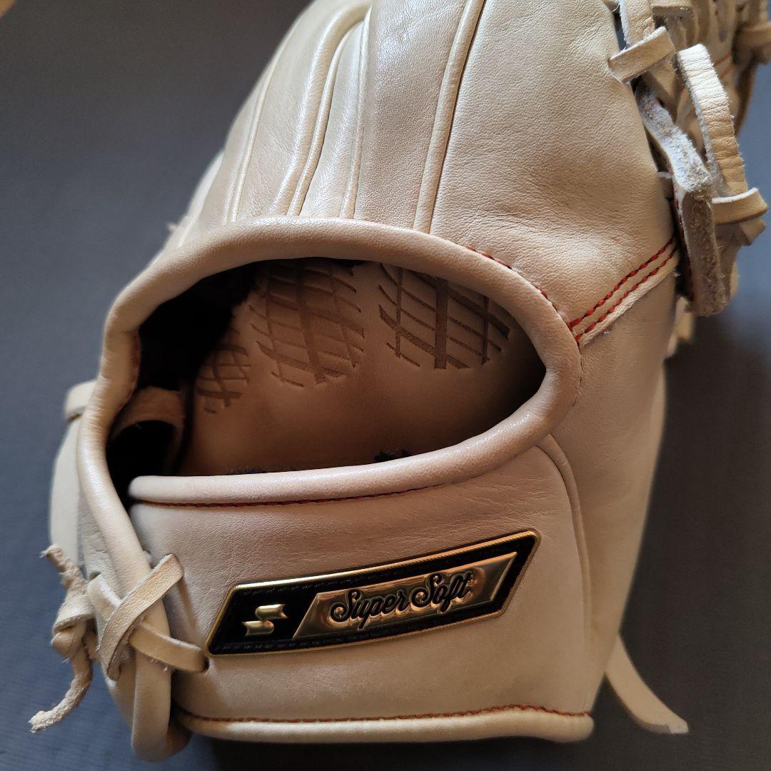 SSK 軟式 グローブ 外野用 型付け済み 小指2本 キャメル 高校野球対応