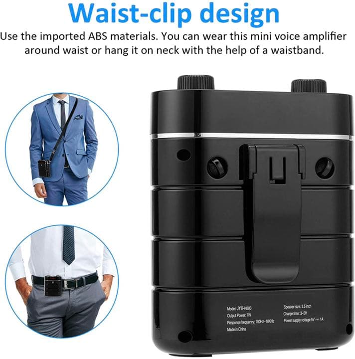 ポータブル有線拡声器 Bluetooth 5.0搭載 USB/TFカードFM対応