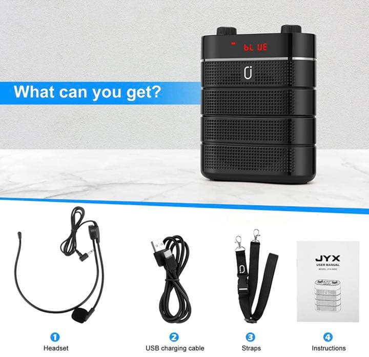 ポータブル有線拡声器 Bluetooth 5.0搭載 USB/TFカードFM対応