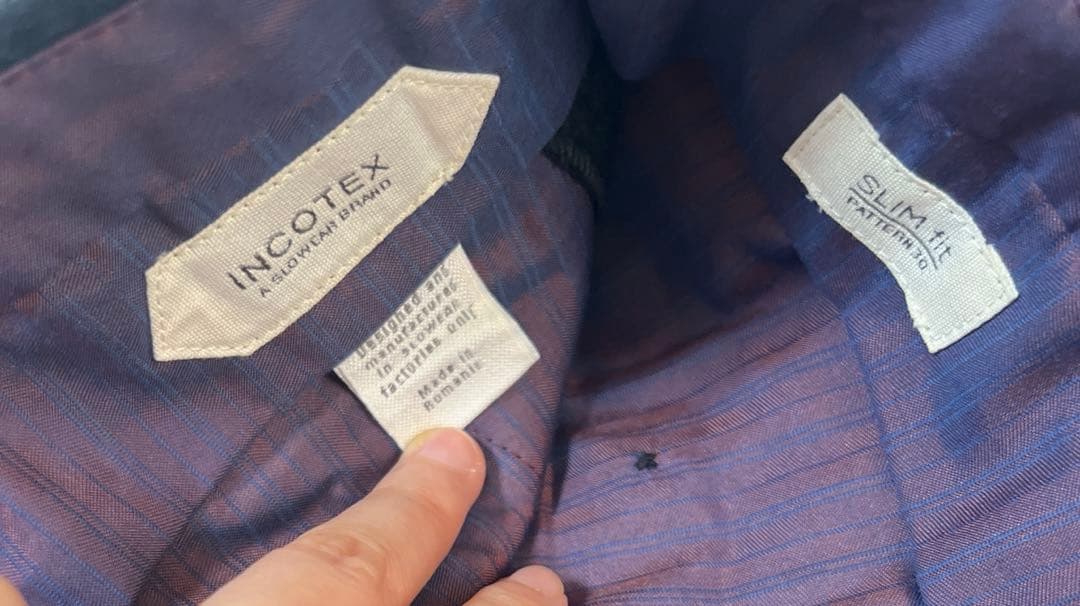 パンツ INCOTEX Super100 Saxony flannel Trouser