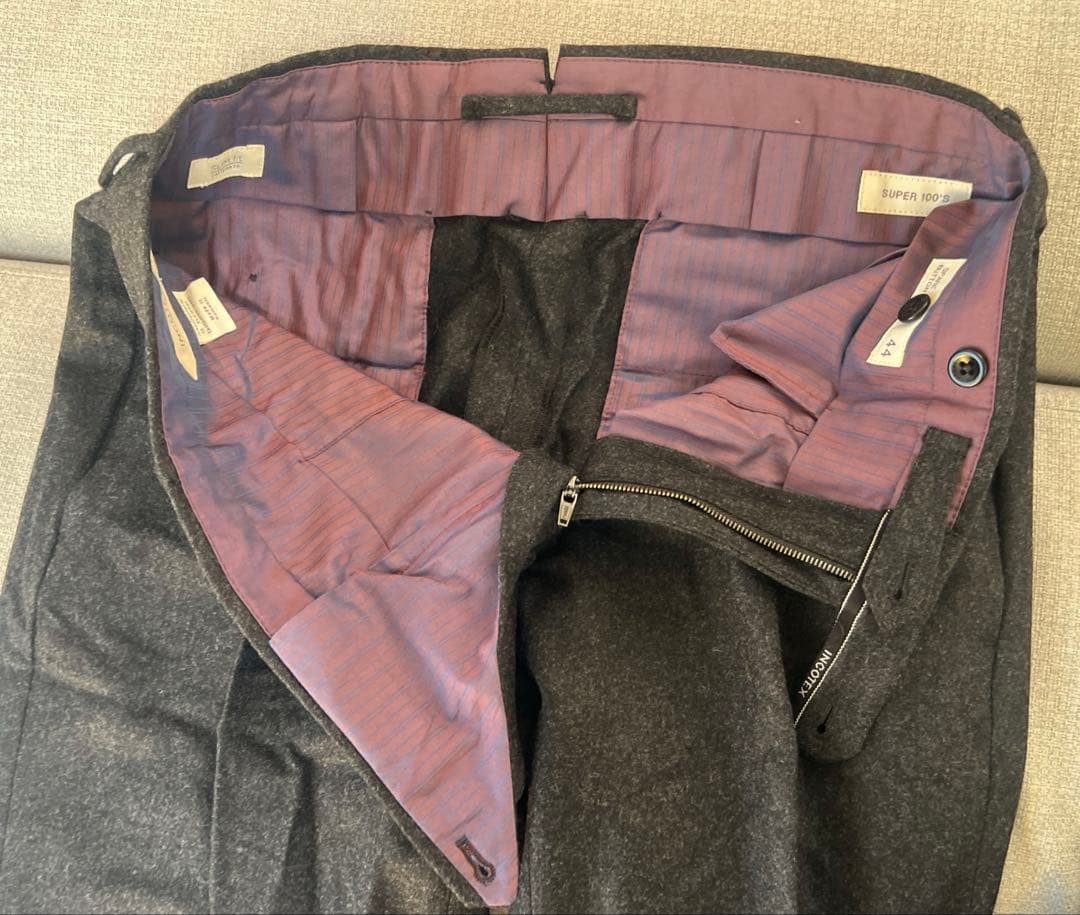 パンツ INCOTEX Super100 Saxony flannel Trouser