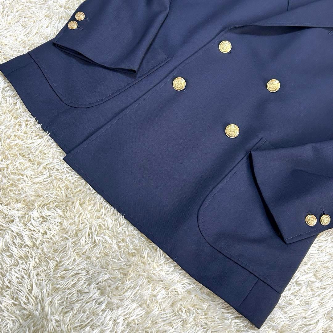 【現行 極美品 martin】マッキントッシュ　紺ブレ　金ボタン　ストレッチ