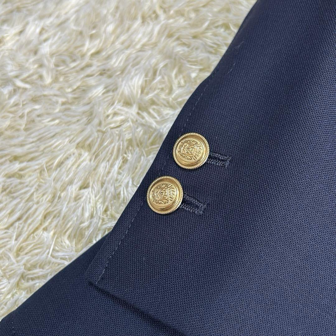 【現行 極美品 martin】マッキントッシュ　紺ブレ　金ボタン　ストレッチ