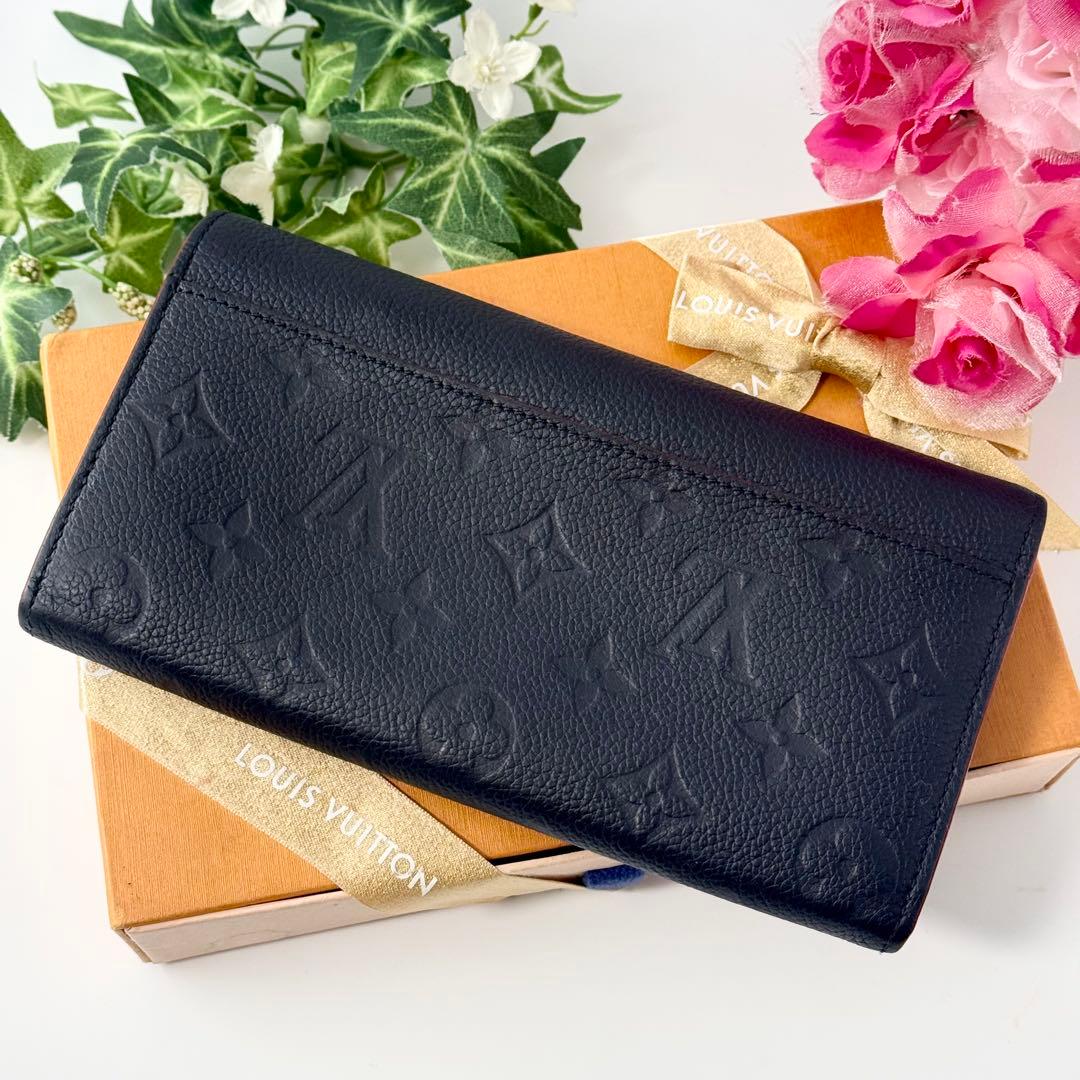 極美品✨ルイヴィトン アンプラント ポルトフォイユサラ 長財布 マリーヌルージュ