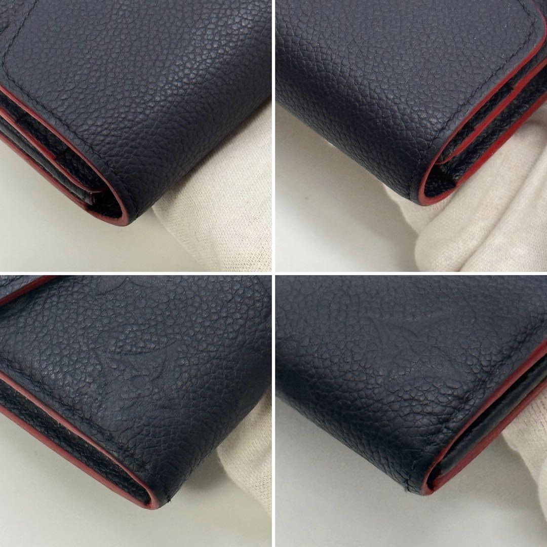 極美品✨ルイヴィトン アンプラント ポルトフォイユサラ 長財布 マリーヌルージュ