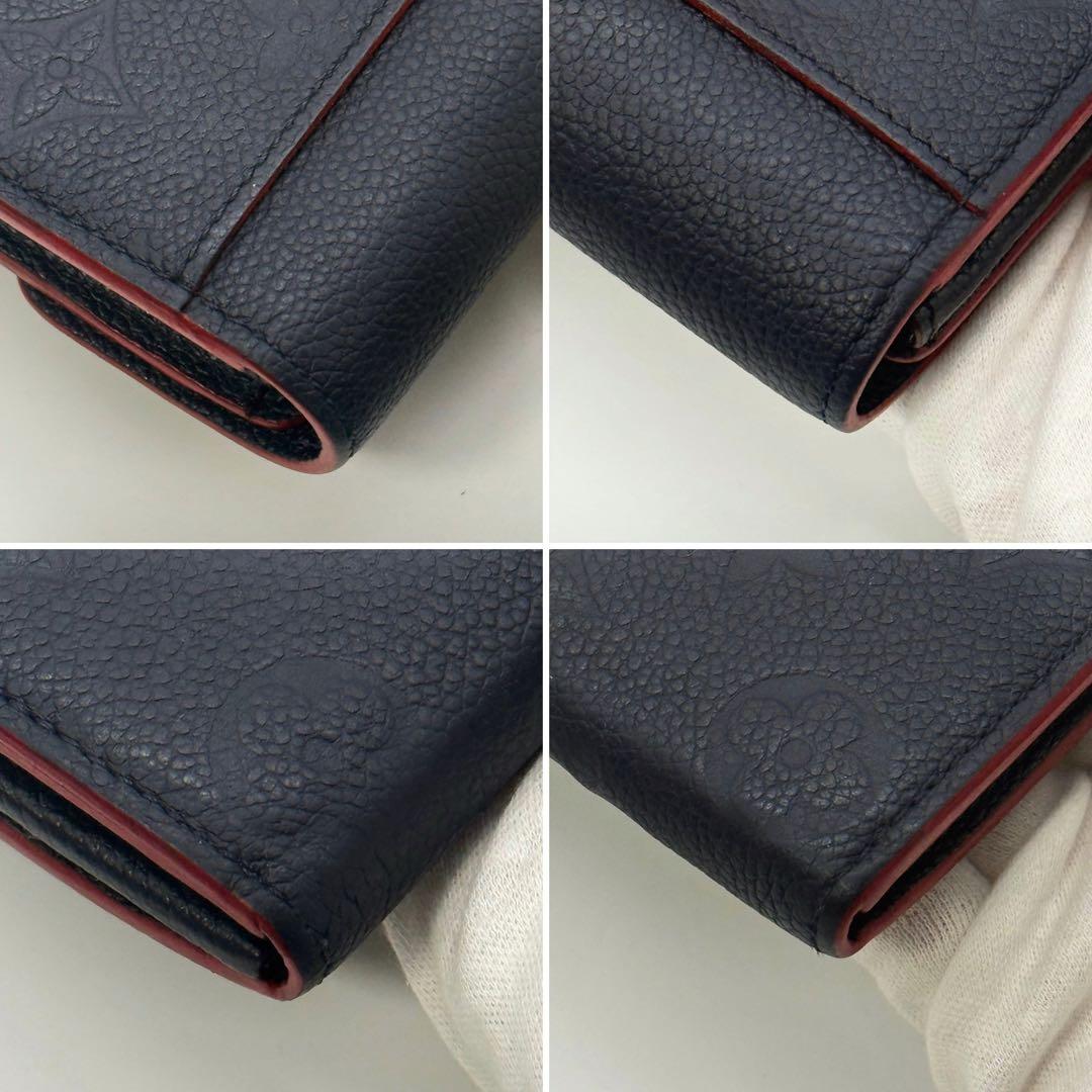 極美品✨ルイヴィトン アンプラント ポルトフォイユサラ 長財布 マリーヌルージュ