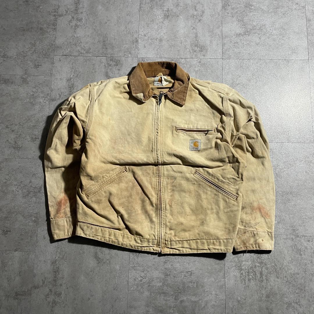 80-90s 星タグ USA製 ブラウン カーハート デトロイトジャケット M
