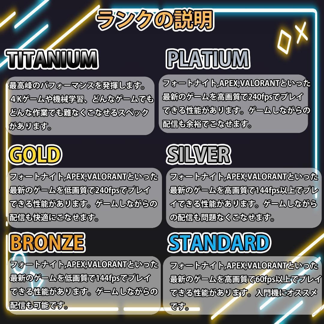 [PLATINUM]白い光る✨ゲーミングPC✨フルセット✨RTX4060ti@