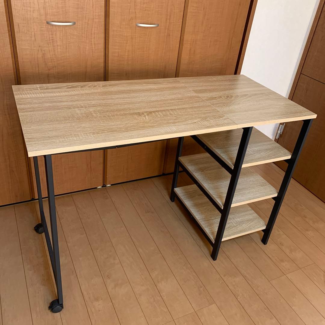 折りたたみ デスク ( 3段 棚付き 、 机 )
