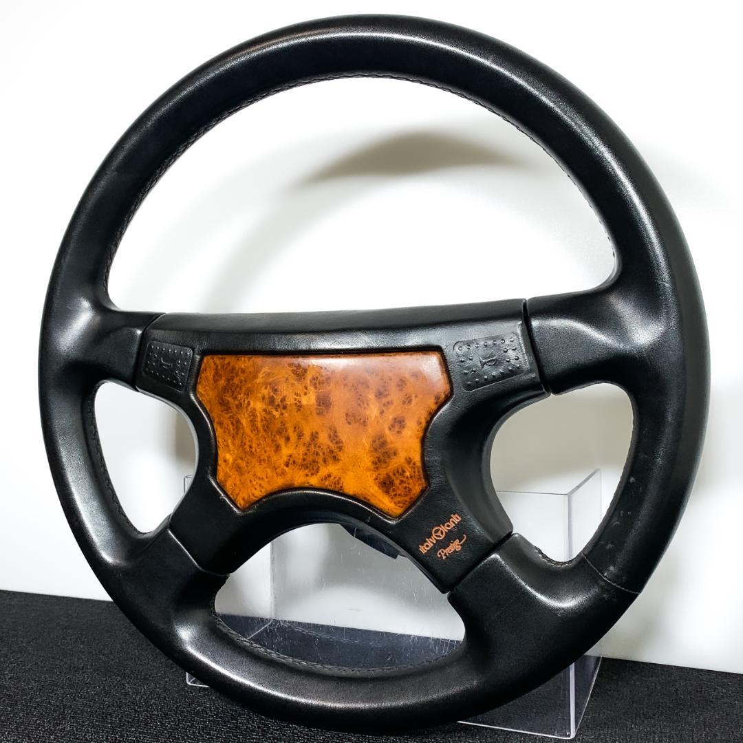 イタルボランテ プレステージ 4スポーク レザーステアリング 36φ 美品