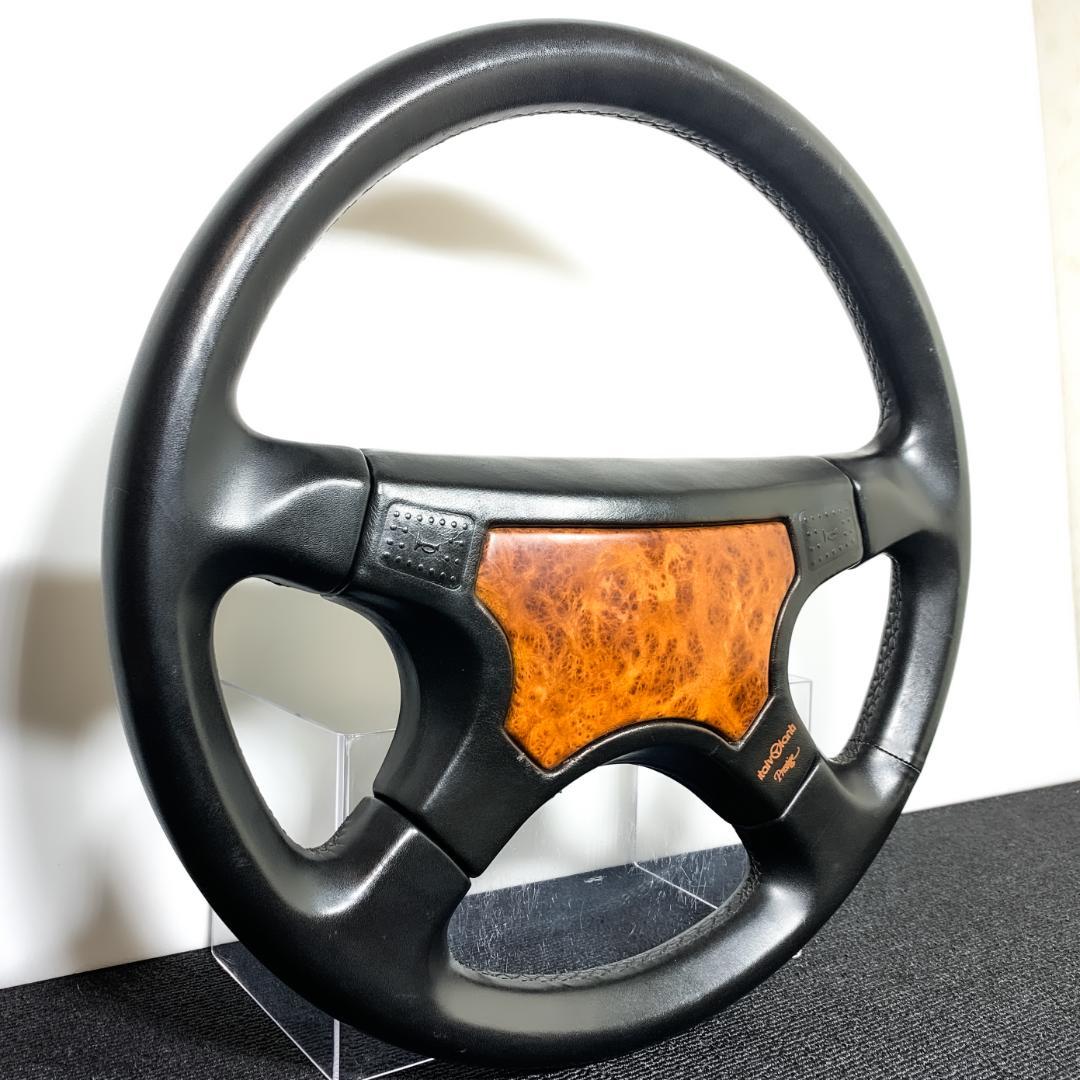 イタルボランテ プレステージ 4スポーク レザーステアリング 36φ 美品
