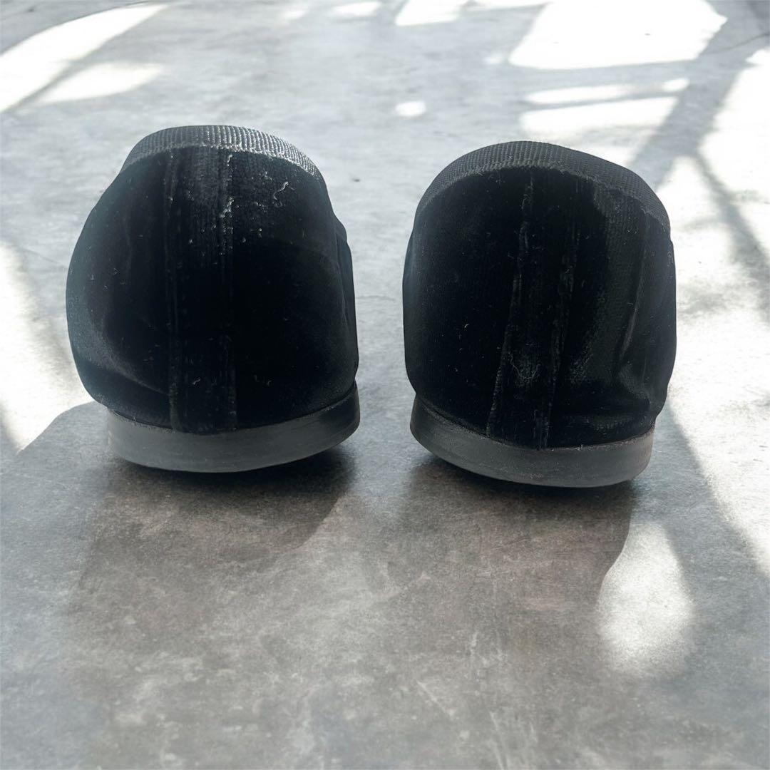 reppetto IENA ベロア バレエシューズ ブラック