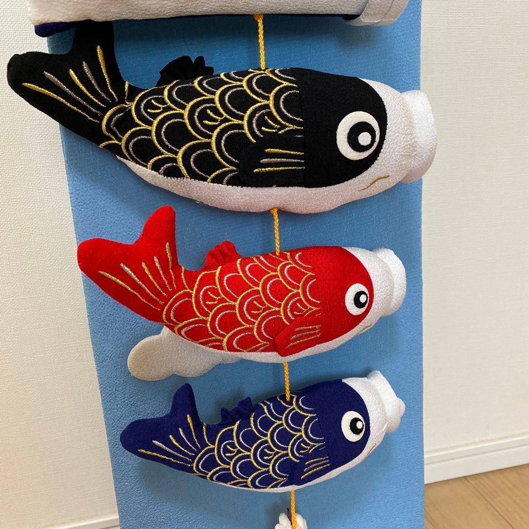 鯉のぼり 飾り 木製スタンド付き、箱付き