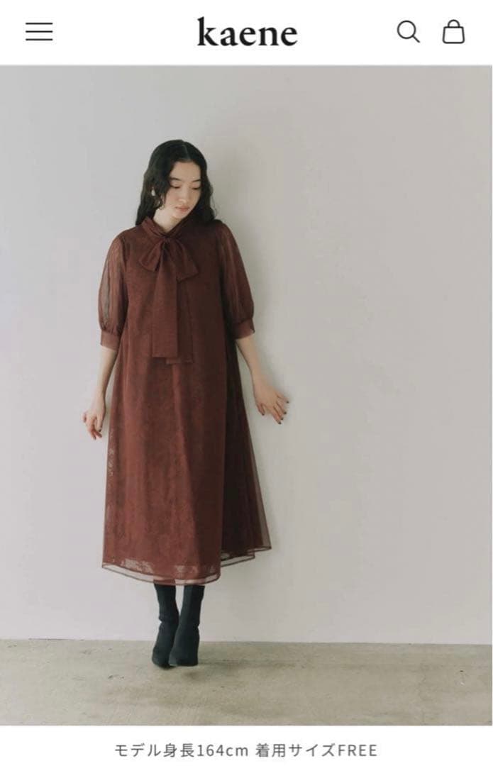 kaene チュールレースAラインドレス　101099