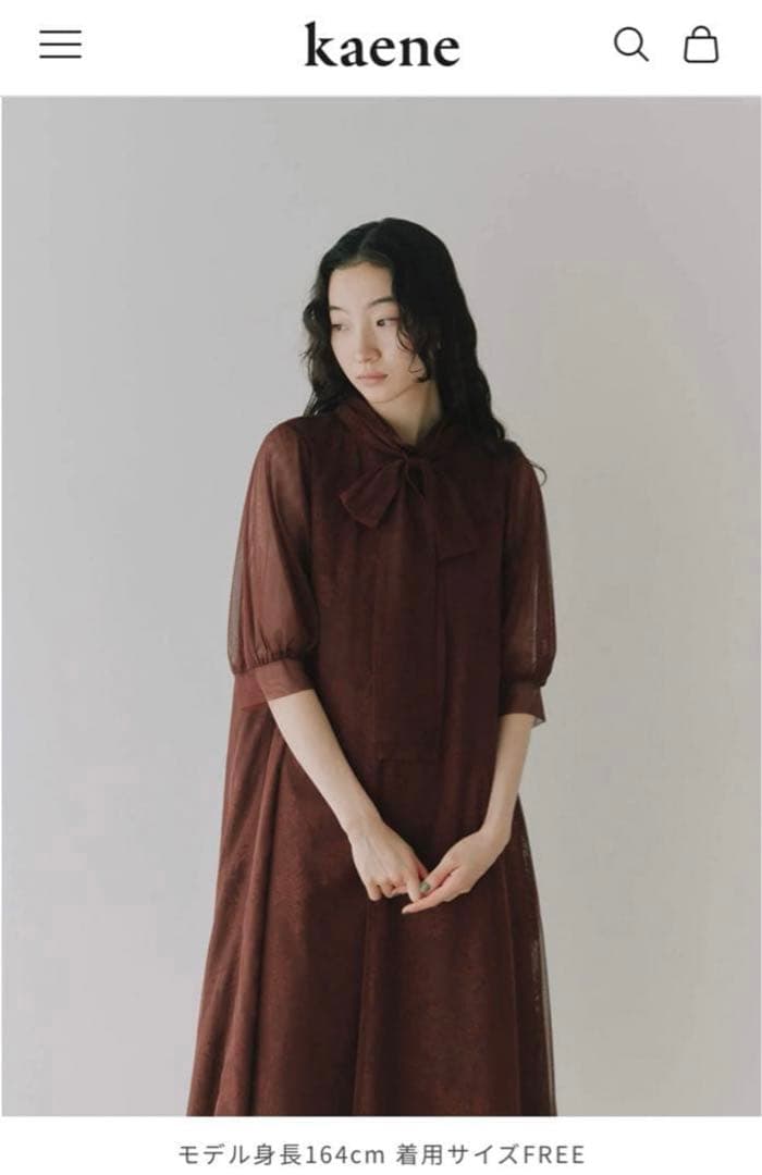 kaene チュールレースAラインドレス　101099