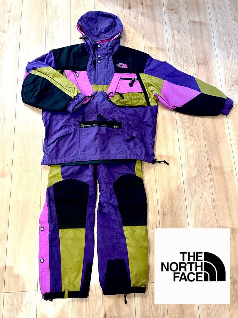 希少 90′ヴィンテージ THE NORTH FACE スキーウェア セット Ｌ