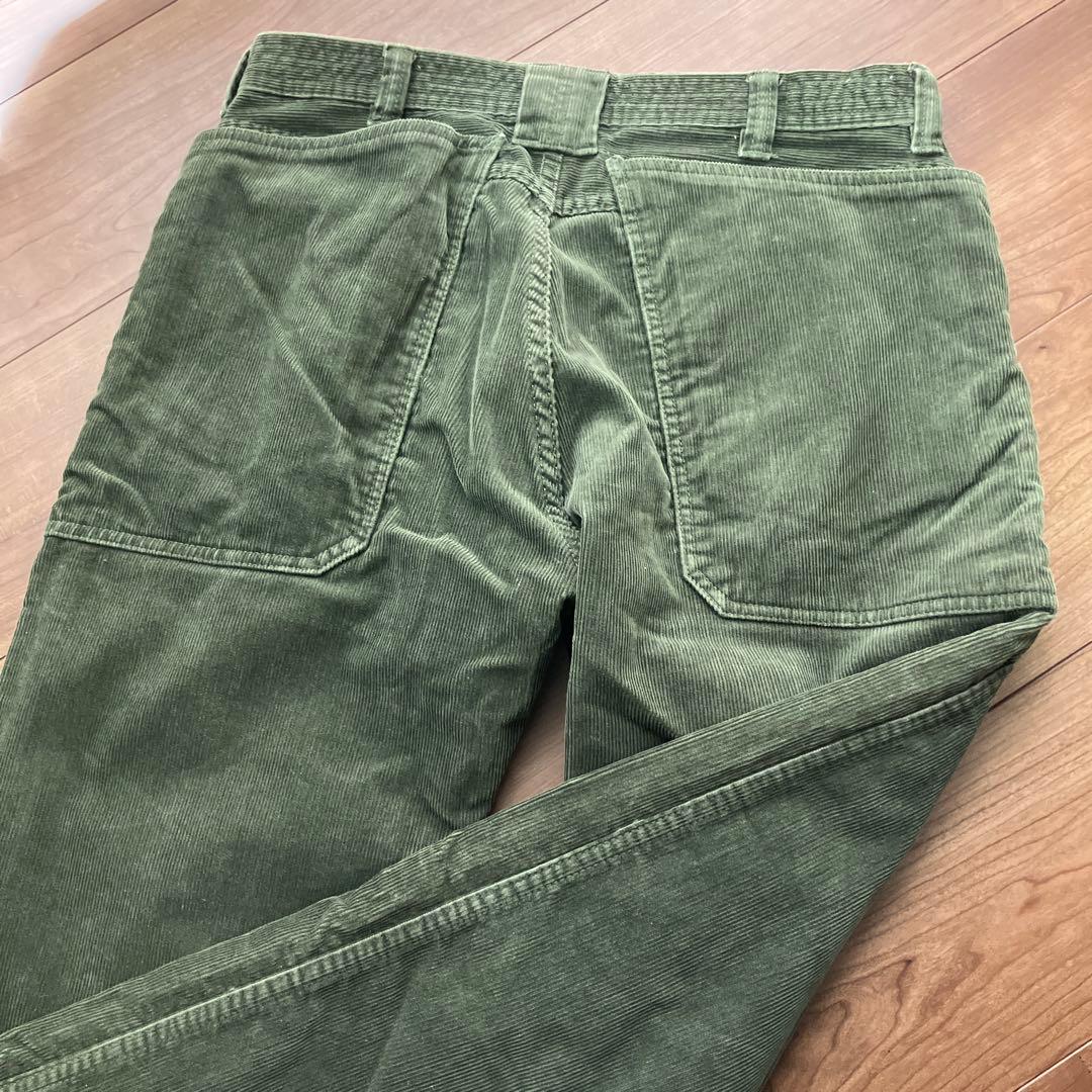 ササフラス コーデュロイ ワークパンツ グリーン M