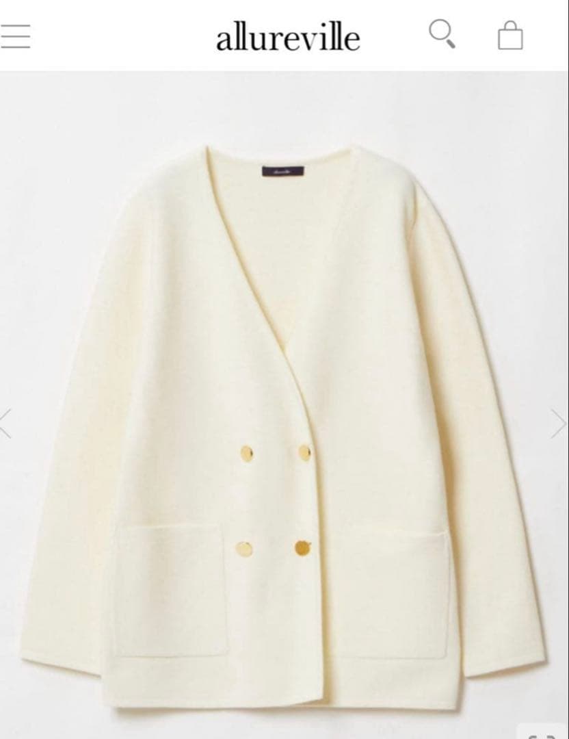 allureville ニットジャケット
