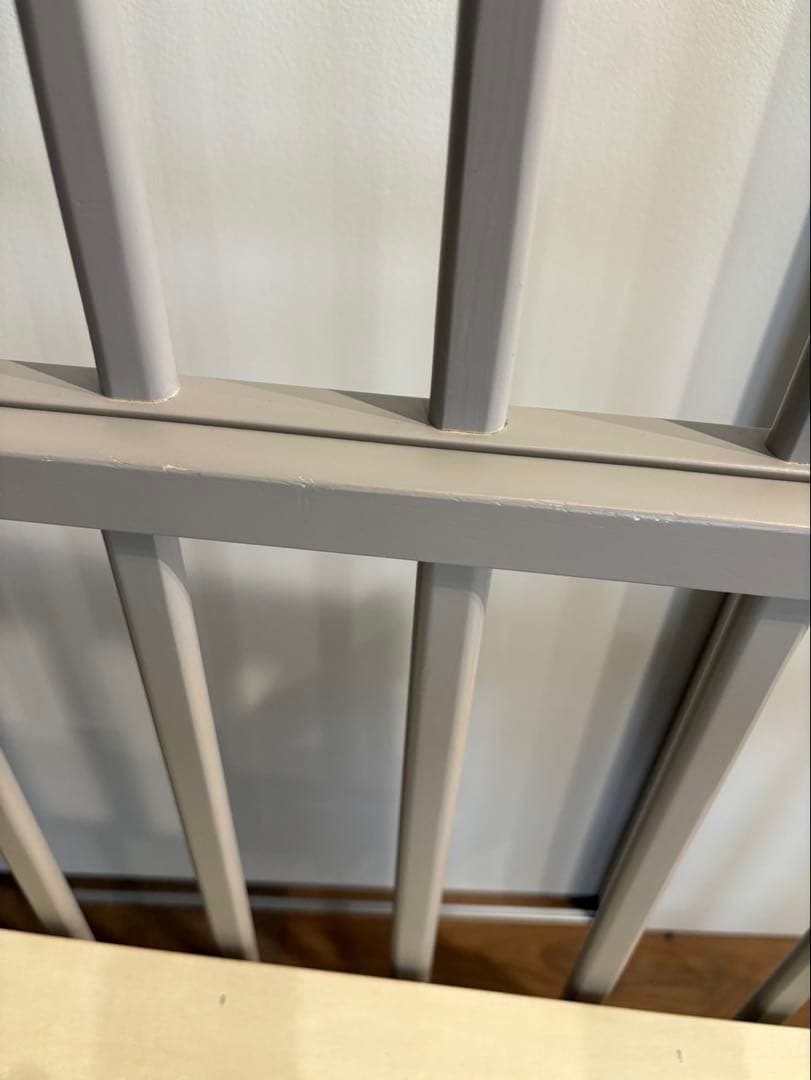 大和屋 ノモック nommoc Wオープン ハイタイプ ミニ ベビーベッドグレー