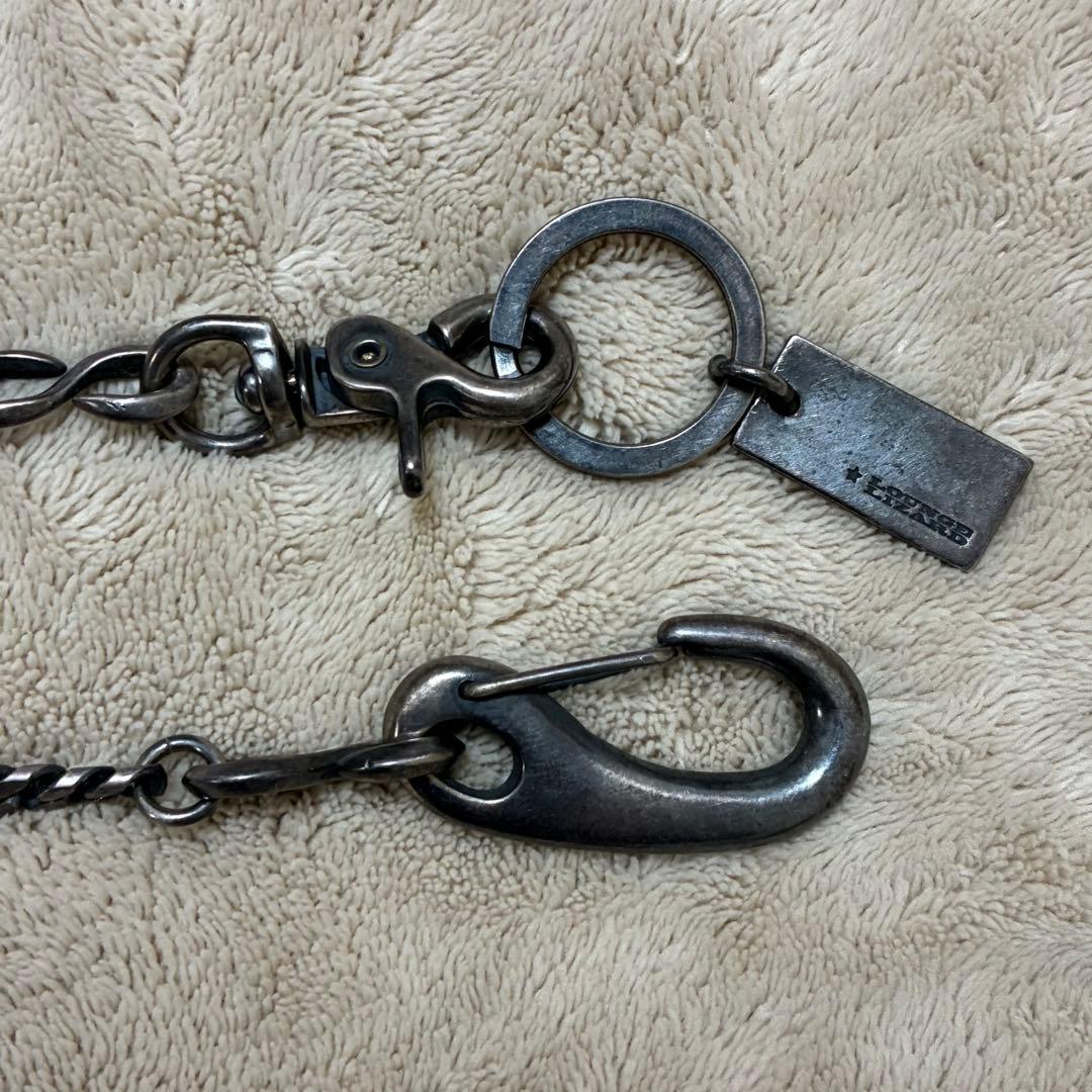 【希少】LOUNGE LIZARD 喜平 ウォレットチェーン ガンメタ ブラス