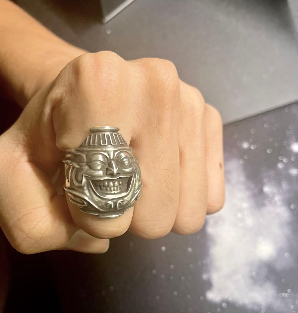 強欲な壺　銀指輪