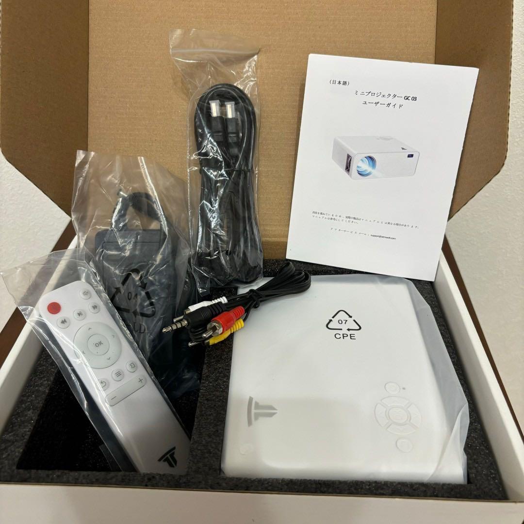 超小型 プロジェクター 家庭用 1080PフルHD 13000LM 4K対応