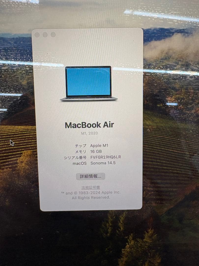 【Igr-78】MacBook Air M1 シルバー｜256GB｜