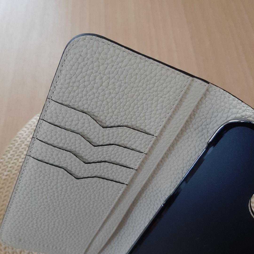 【ボナベンチュラ】ダイアリーケースiPhone 14 Pro Max,アイボリー
