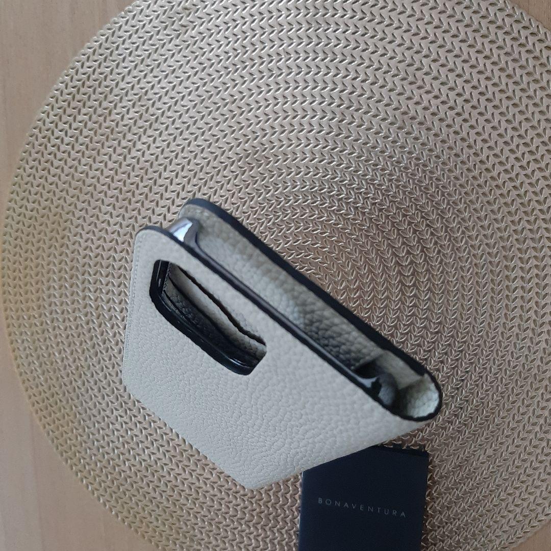 【ボナベンチュラ】ダイアリーケースiPhone 14 Pro Max,アイボリー