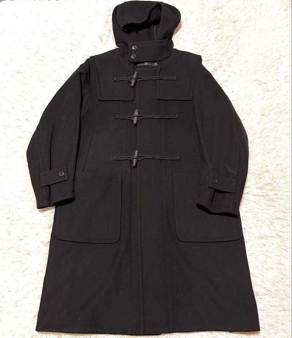 ユニクロ +J ウールオーバーサイズダッフルコート ブラック XS ジルサンダー