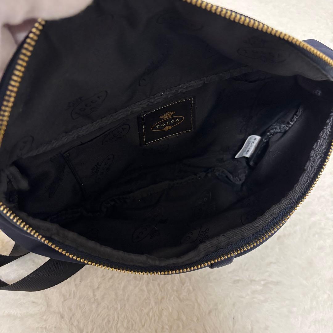 ✨️極美品✨️ TOCCA トッカ リボン ボディバッグ ウエストポーチ ネイビー