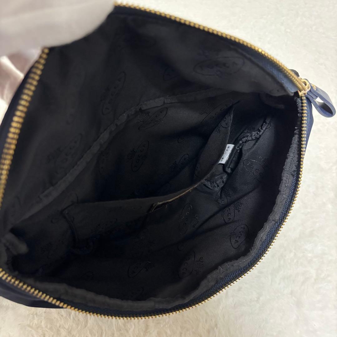✨️極美品✨️ TOCCA トッカ リボン ボディバッグ ウエストポーチ ネイビー