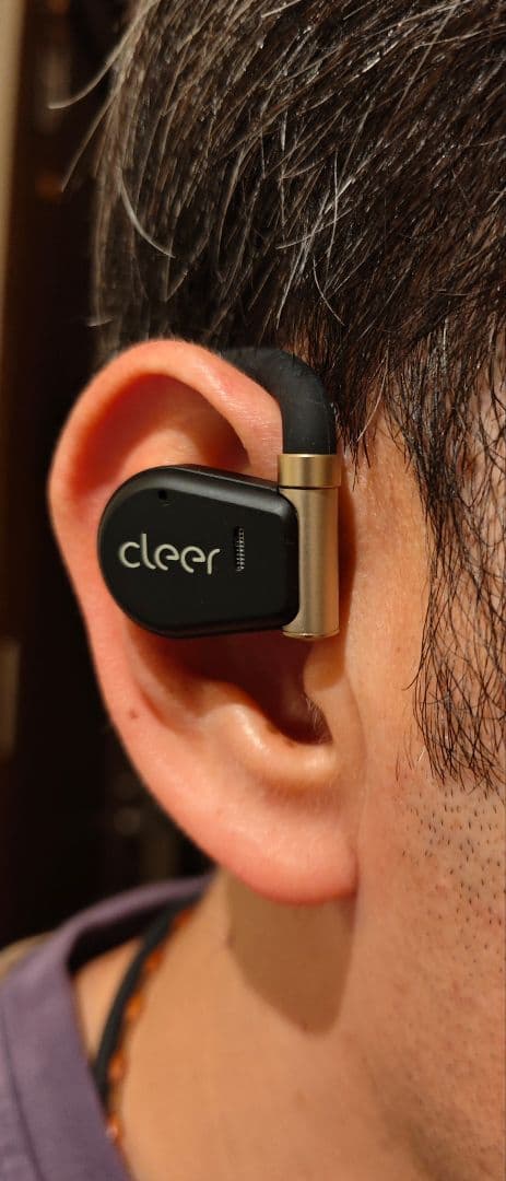 cleer ワイヤレスヘッドホン ブラック/ゴールド