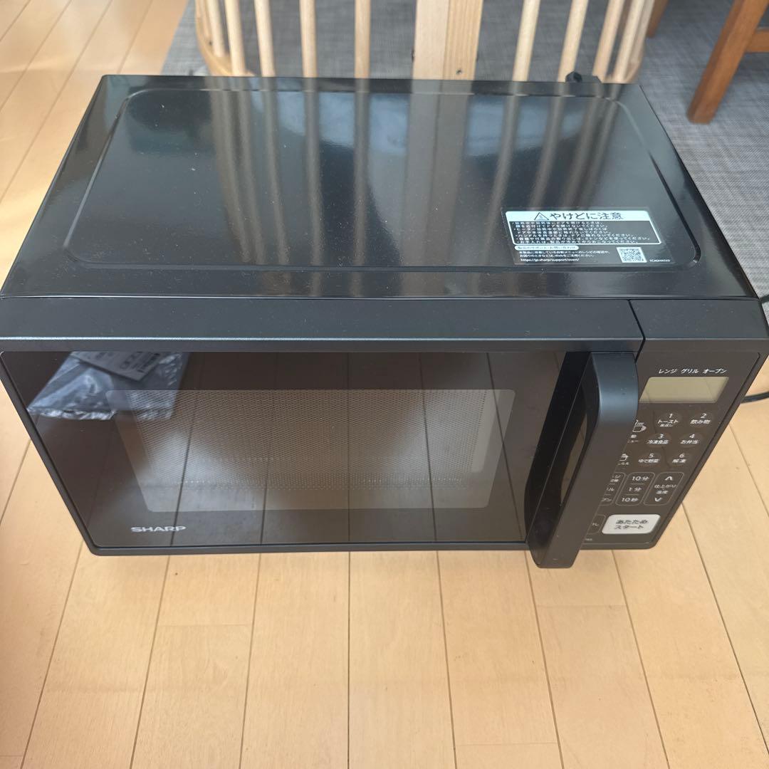 SHARP ブラックオーブンレンジ　RE-F165　美品