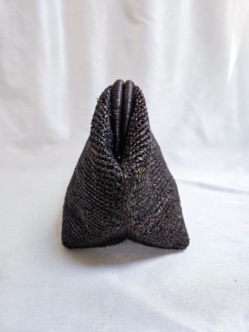 DEUXIEME CLASS A POINT ETC ラフィア クラッチ バッグ