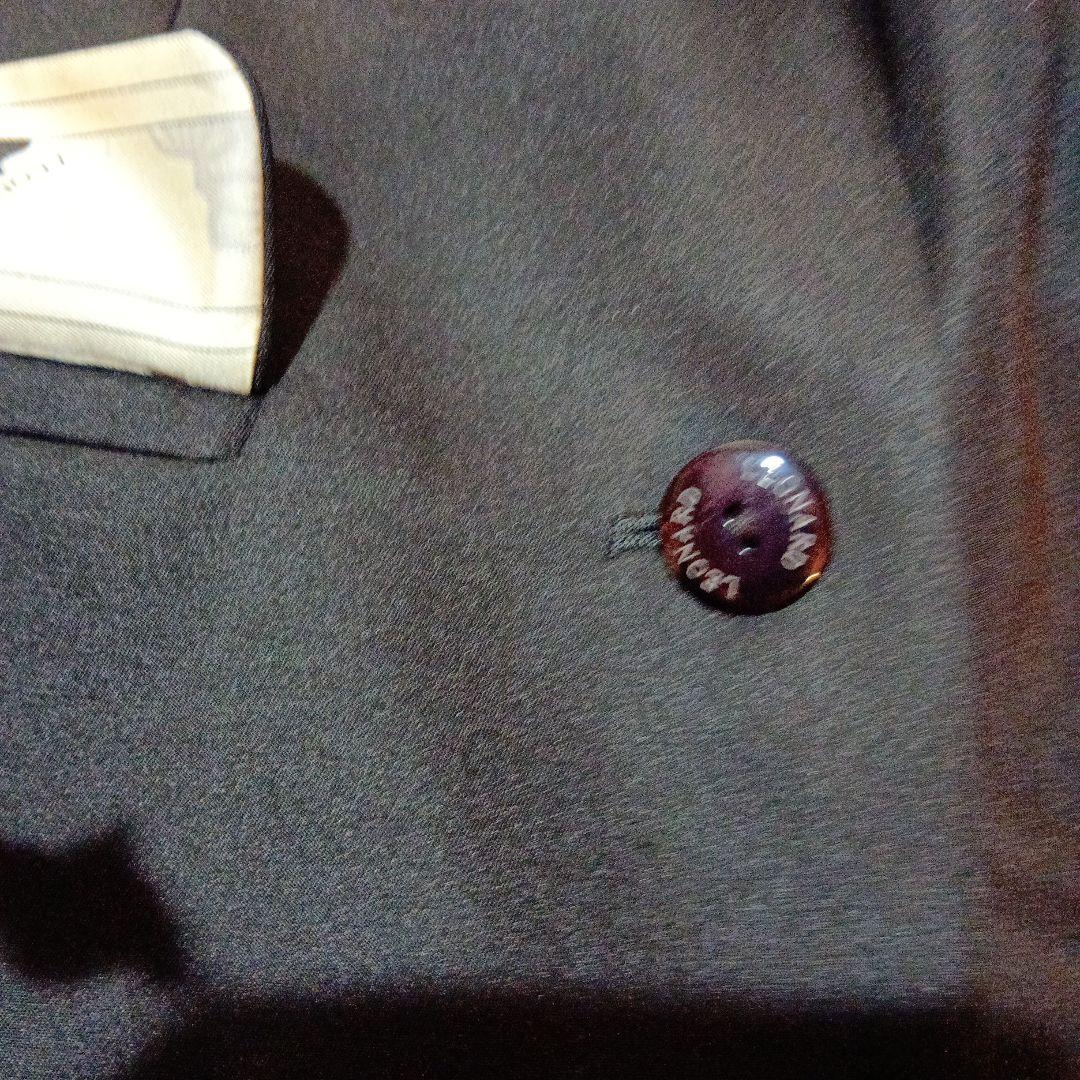 レオナール　シルク　ブラック テーラードジャケット