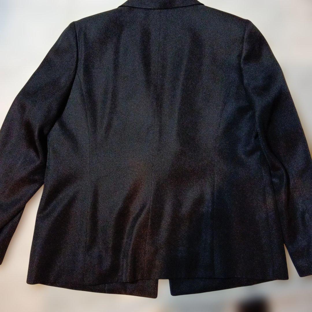 レオナール　シルク　ブラック テーラードジャケット