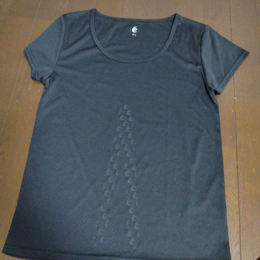 りらいぶ レディース シャツ スパッツ 上下セット LL 黒