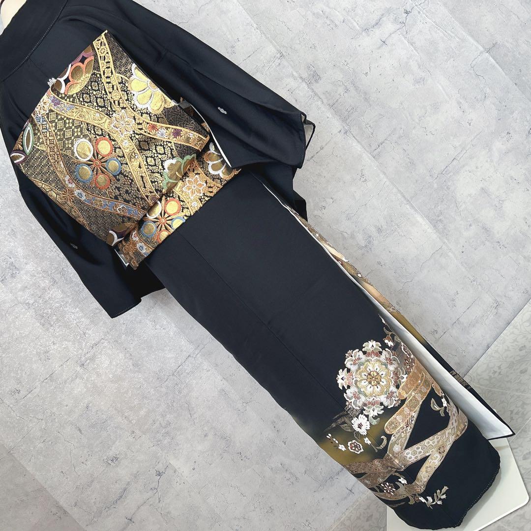 留袖　フルセット　黒留袖　ヤマト謹製　刺繍　豪華　作家物