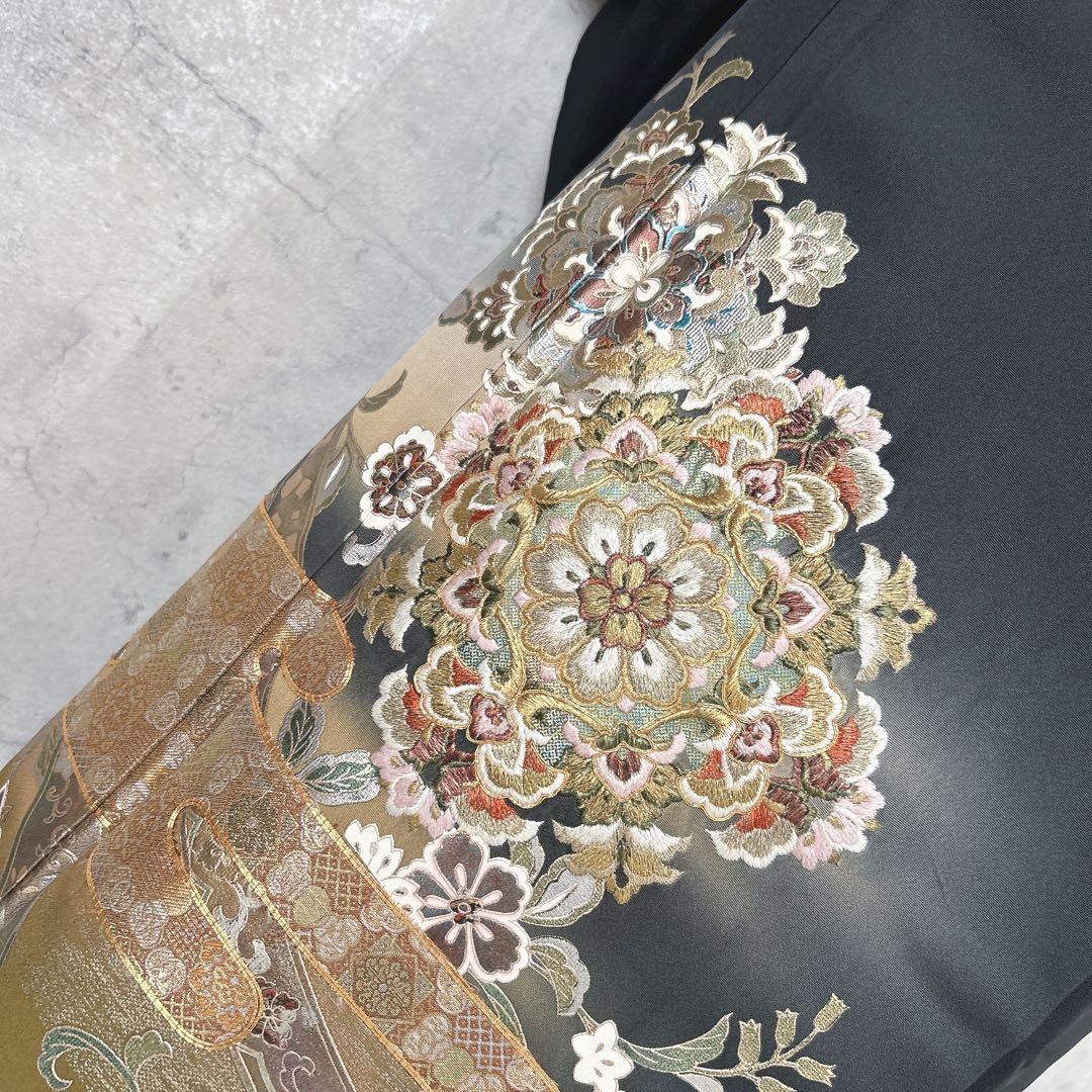 留袖　フルセット　黒留袖　ヤマト謹製　刺繍　豪華　作家物