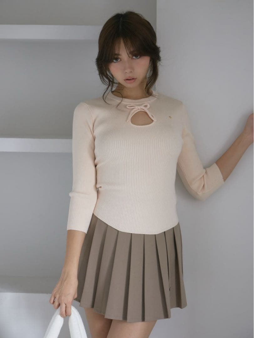 即日発送 ANDMARY Baby ribbon tops ピンク