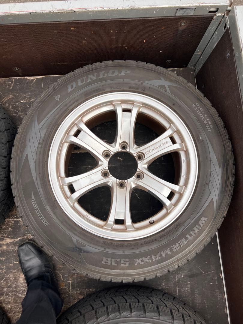 プラド150で使ってた　18インチホイールセット　スタッドレス用に　引取り限定