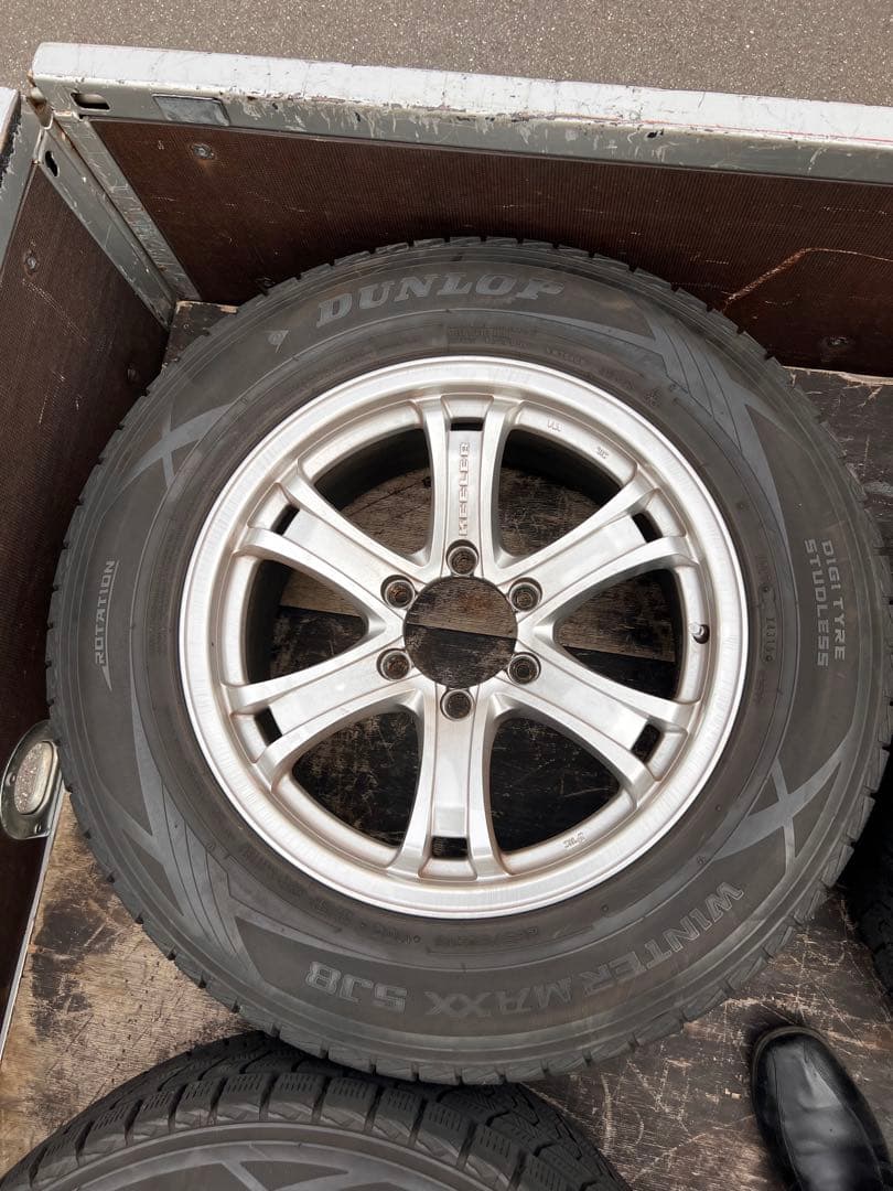 プラド150で使ってた　18インチホイールセット　スタッドレス用に　引取り限定