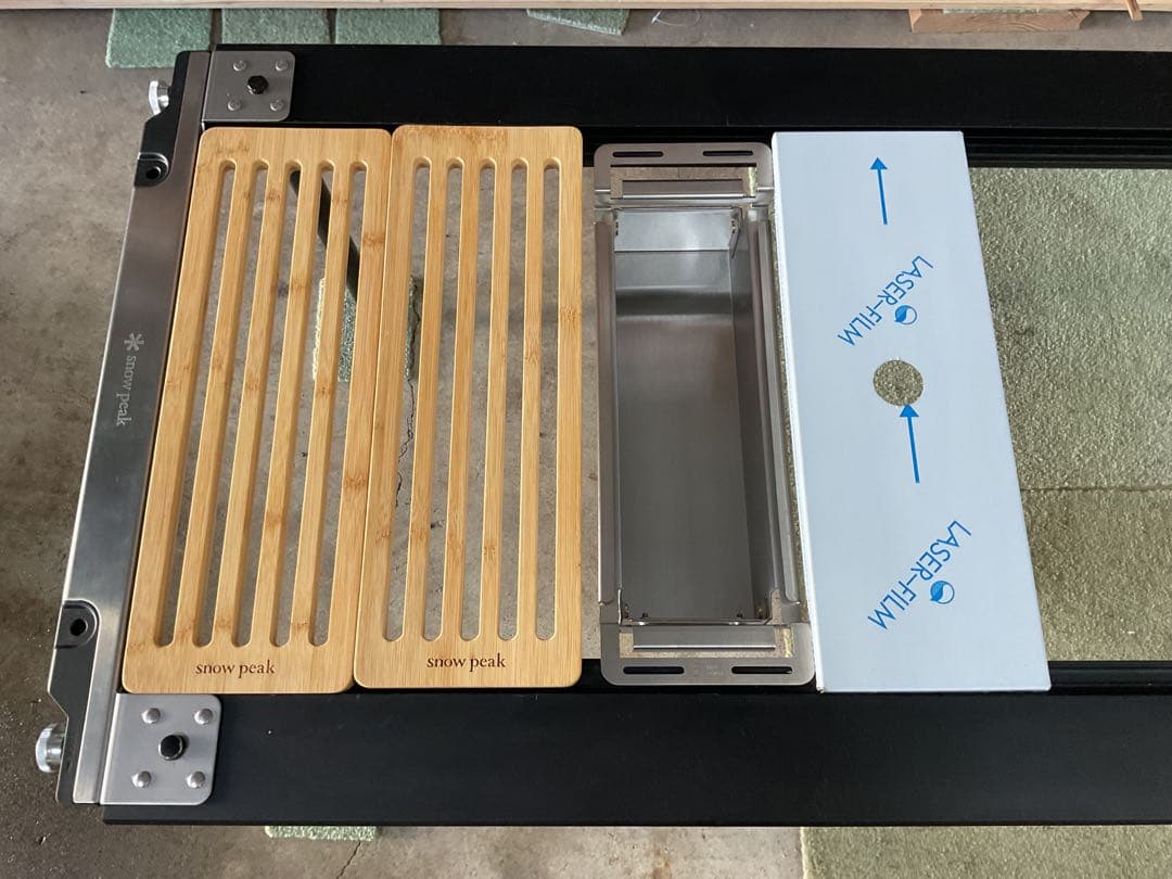 新品 スライドボックス・リッドトレーハーフユニット スノーピーク IGT規格品