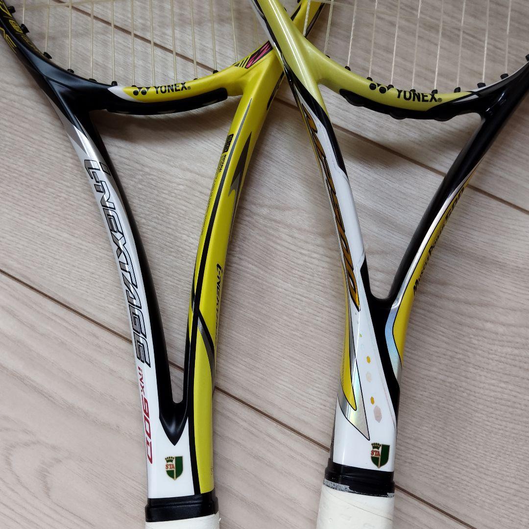 [美品]ヨネックス ソフトテニスラケット２本セット iNX90D & MP500