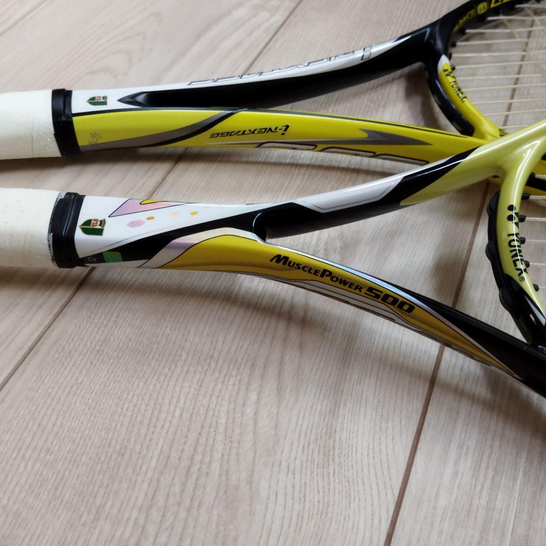 [美品]ヨネックス ソフトテニスラケット２本セット iNX90D & MP500