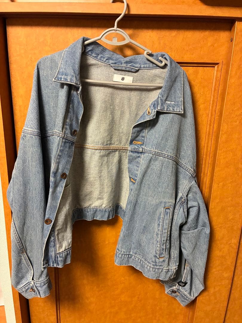 優*様 HARAPECO Denim Jacket-ブリーチ